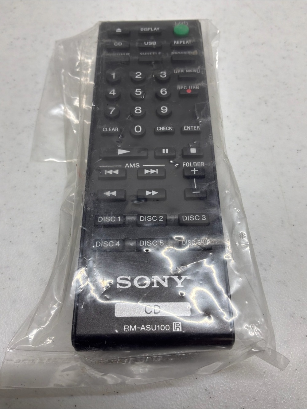 Sony RM-ASU100 Black CD Player Remote New in Package
